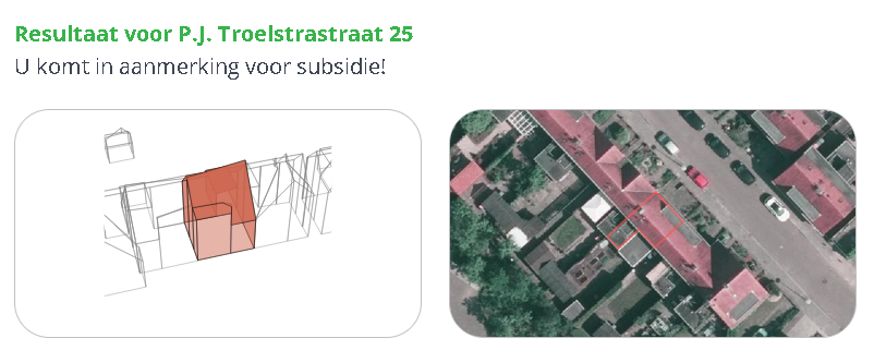 Isolatiescan subsidie- en besparingsoverzicht